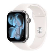 Apple Watch Series 11, 46 mm, Space Gray Aluminum Light Blush Sport Band M/L